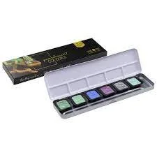 【永遠出品】FINETEC Pearlescent Colours Finetec Pearlescent Watercolor Sets of 6